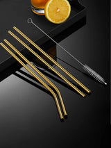 Reusable Stainless Steel Straws Set