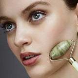 Natural Jade Gua Sha & Roller Set