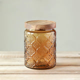 Glass Storage Jar with Airtight Wood Lid