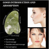 Natural Jade Gua Sha & Roller Set