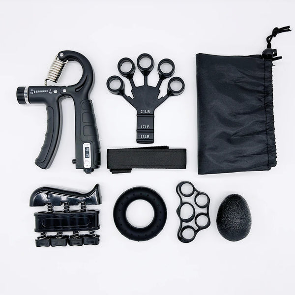 Adjustable Hand Grip Strengthener – Finger & Wrist Trainer Kit