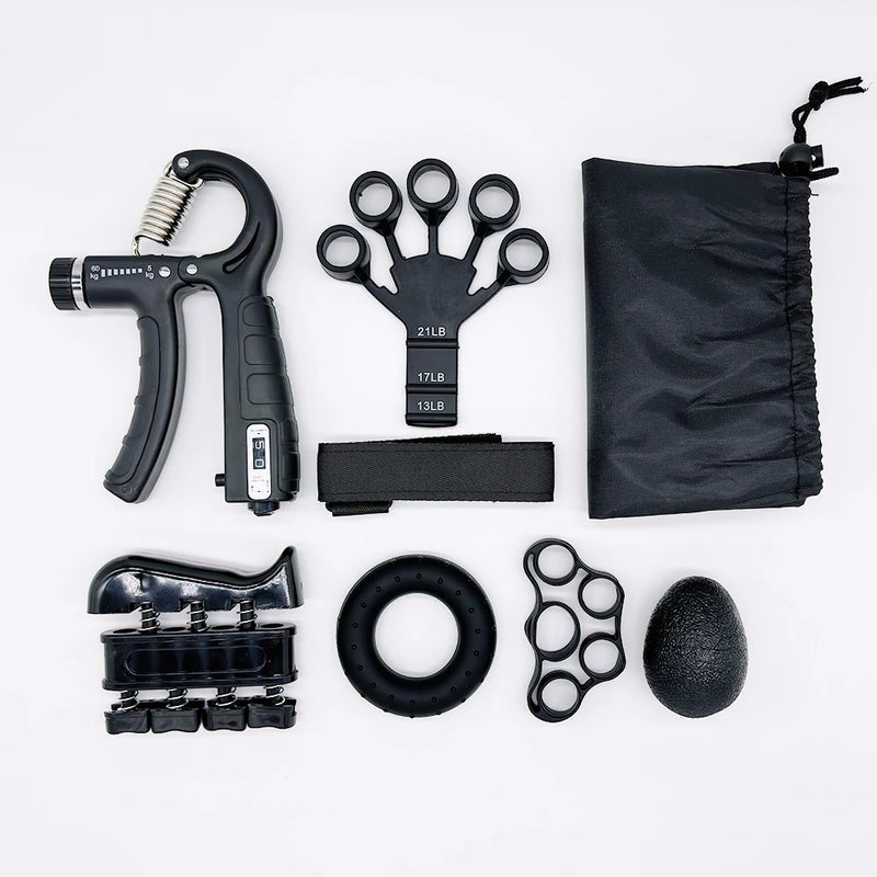 Adjustable Hand Grip Strengthener – Finger & Wrist Trainer Kit