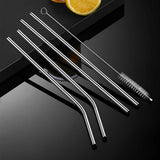 Reusable Stainless Steel Straws Set