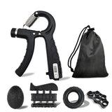 Adjustable Hand Grip Strengthener – Finger & Wrist Trainer Kit