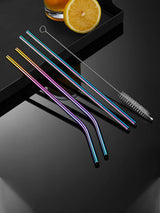 Reusable Stainless Steel Straws Set