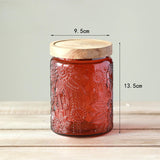 Glass Storage Jar with Airtight Wood Lid