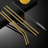 Reusable Stainless Steel Straws Set