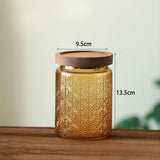 Glass Storage Jar with Airtight Wood Lid