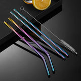Reusable Stainless Steel Straws Set