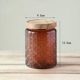 Glass Storage Jar with Airtight Wood Lid