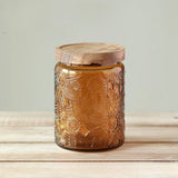 Glass Storage Jar with Airtight Wood Lid