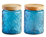Glass Storage Jar with Airtight Wood Lid