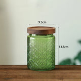 Glass Storage Jar with Airtight Wood Lid