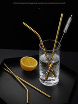 Reusable Stainless Steel Straws Set