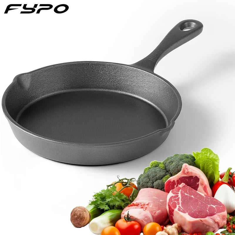 Cast Iron Skillet 14/16/20cm Frying Pan Iron Cookware